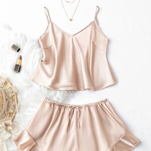 Satin Champagne Set